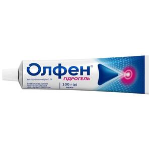 Олфен гидрогель гель 1% по 100 г в тубах