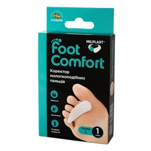 Коректор Milplast Foot Comfort молоткоподібних пальців р.L, пара