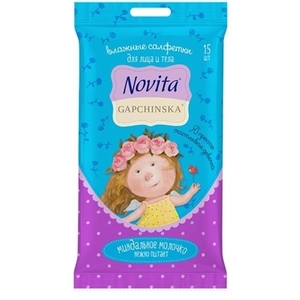 Серветки Novita Gapchinska для зняття макіяжу з мигдальним молочком №15