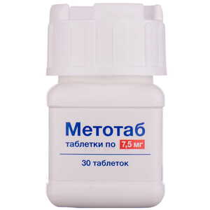 Метотаб таблетки по 7.5 мг 30 шт. (10х3)