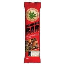 Батончик-мюслі Cannabis Bar з горіхами та насінням канабісу 40г