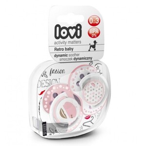 Пустышка Lovi 22/803 силиконовая динамическая Basic 0-3 м 2 шт