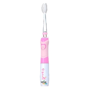 Vega Kids VK-400Р Зубная щетка электрическая звуковая детская Лайт-ап розовая