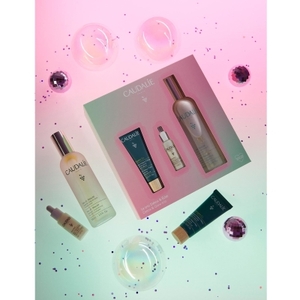 Набір Caudalie 2839 Beauty Elixir 2022 (Еліксир-вода для краси обличчя 100мл Vinoperfect сяюча сироватка для корекції кольору обличчя 10мл Vinergetic C+ Маска Детокс 15мл)