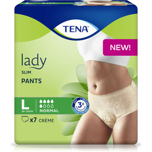 Трусики-подгузники TENA Lady Slim Pants Normal Large №7 (creme)