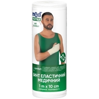 Бинт Медтекстиль еласт.мед.серед.розт. 1м x 10см
