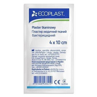 Лейкопластырь ECOPLAST мед. тканый бактерицидный 4см*10см