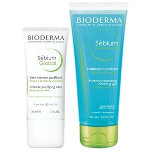 Набір Bioderma Себиом Глобал 30мл+ Себиом очищающий гель 100мл