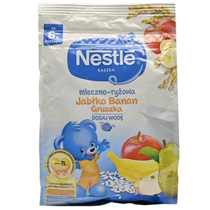Каша Nestle молочна рисова з бананом/яблуком/грушею і біфідобактеріями з 6 мес 230 г