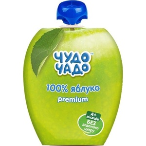 Пюре Чудо-чадо из яблок без сахара Premium 90 г (пауч)