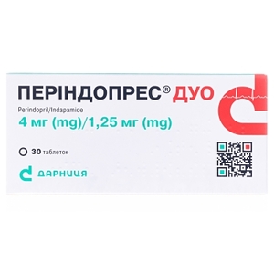 Периндопрес Дуо-Дарница таблетки по 4 мг/1,25 мг 30 шт.