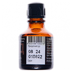 Йод раствор спиртовой 5% по 10 мл во флаконе - МЕДЛЕВ