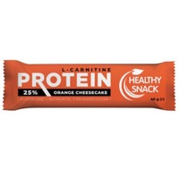 Батончик протеїновий 25% Healthy Snack із карнітином, апелс. чізк. глаз. 43г
