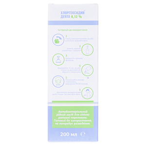 Хлоргексидин Дента 0,12% фл.200мл Дентафарм