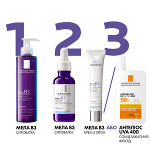 Гель-микропилинг La Roche-Posay Мела В3 очищающий для выравнивания тона кожи лица 200 мл