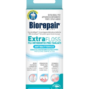 Зубна нитка-флос BIOREPAIR розширююча Екстра-суперфлос з гідроксиапатитом і цинком РСА 50шт