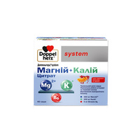 Доппельгерц System Магній+ Калій цитрат пор. саше №40