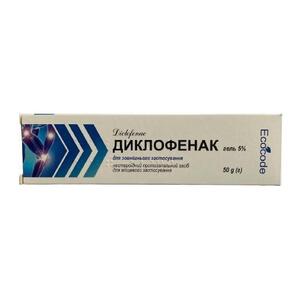 Диклофенак гель 5% туба 50г ТМ Fidem Pharm