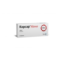 Корсар моно табл. вкр/пл. об. 160мг №30 (10*3)