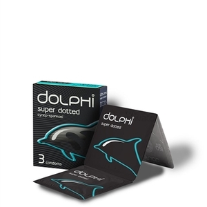 Презервативы Dolphi с супер-точечной структурой №3