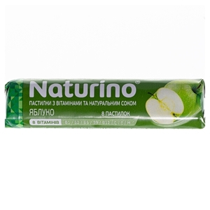 Пастилки Naturino яблоко 33,5 г