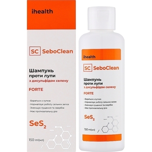 Шампунь Ihealth SeboClean Forte проти лупи з дисульфідом селену 150 мл