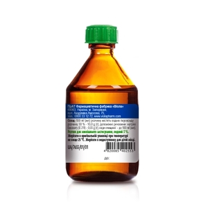 Перекис водню розчин 3% по 100 мл у скляному флаконі 1 шт. - Віола