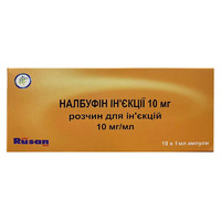 Налбуфин-Русан раствор для инъекций 10 мг/мл в ампулах по 1 мл 10 шт.