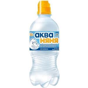 Вода Аква Няня детская негазированная 0.33 спорт ПЕТ