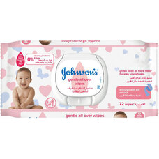 Серветки вологі Johnsons Baby Ніжна турбота №72