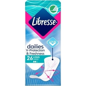 Прокладки Libresse Ежедневные Dailies Fresh Long №26