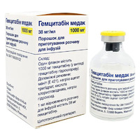 Гемцитабин Медак пор.д/пр.инф.р-ра фл.1000мг №1