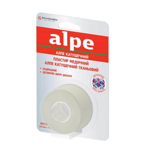 Лейкопластир Алпе котушечний тканинна основа 2,5см*4,5м