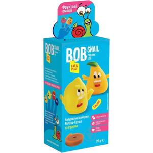 Набор Конфеты Улитка Боб Яблоко-груша + игрушка 51г