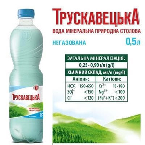Вода Трускавецкая негазированная 0,5 л