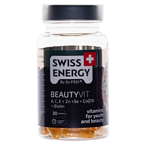 Вітаміни в капсулах Swiss Energy BeautyVit №30