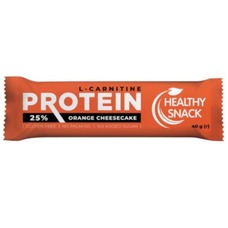 Батончик протеїновий 25% Healthy Snack із карнітином, апелс. чізк. глаз. 43г